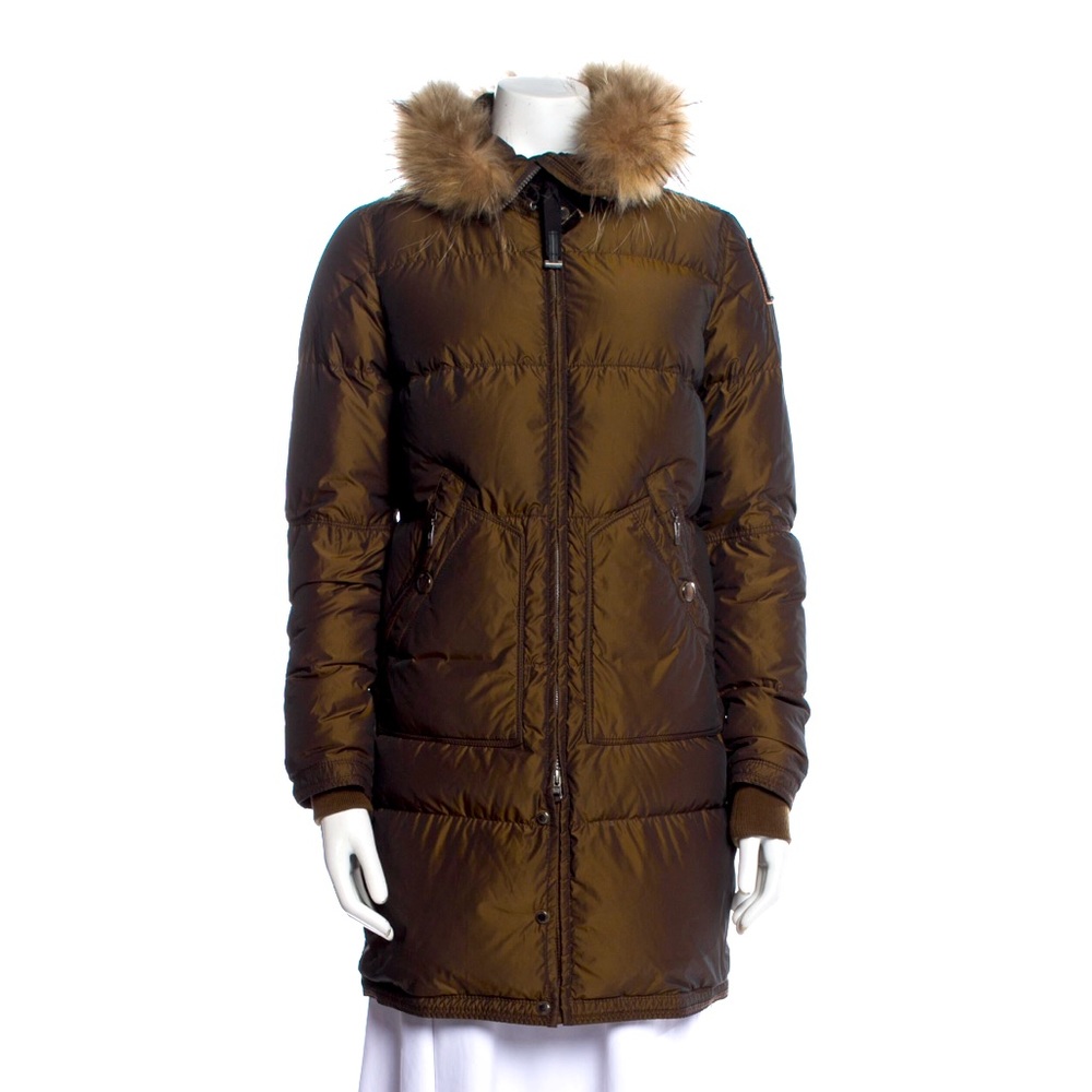 Parajumpers Down Coat in Olive Green